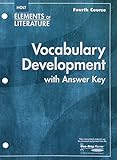 Elements of Literature: Vocabulary Development with answer key, 4th Course