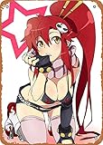 Zuhhgii Cartel de metal con diseño de anime Waifus Yoko Littner, estilo retro, para cafetería, restaurante, hogar, vintage, decoración de pared, 12 x 8 pulgadas.