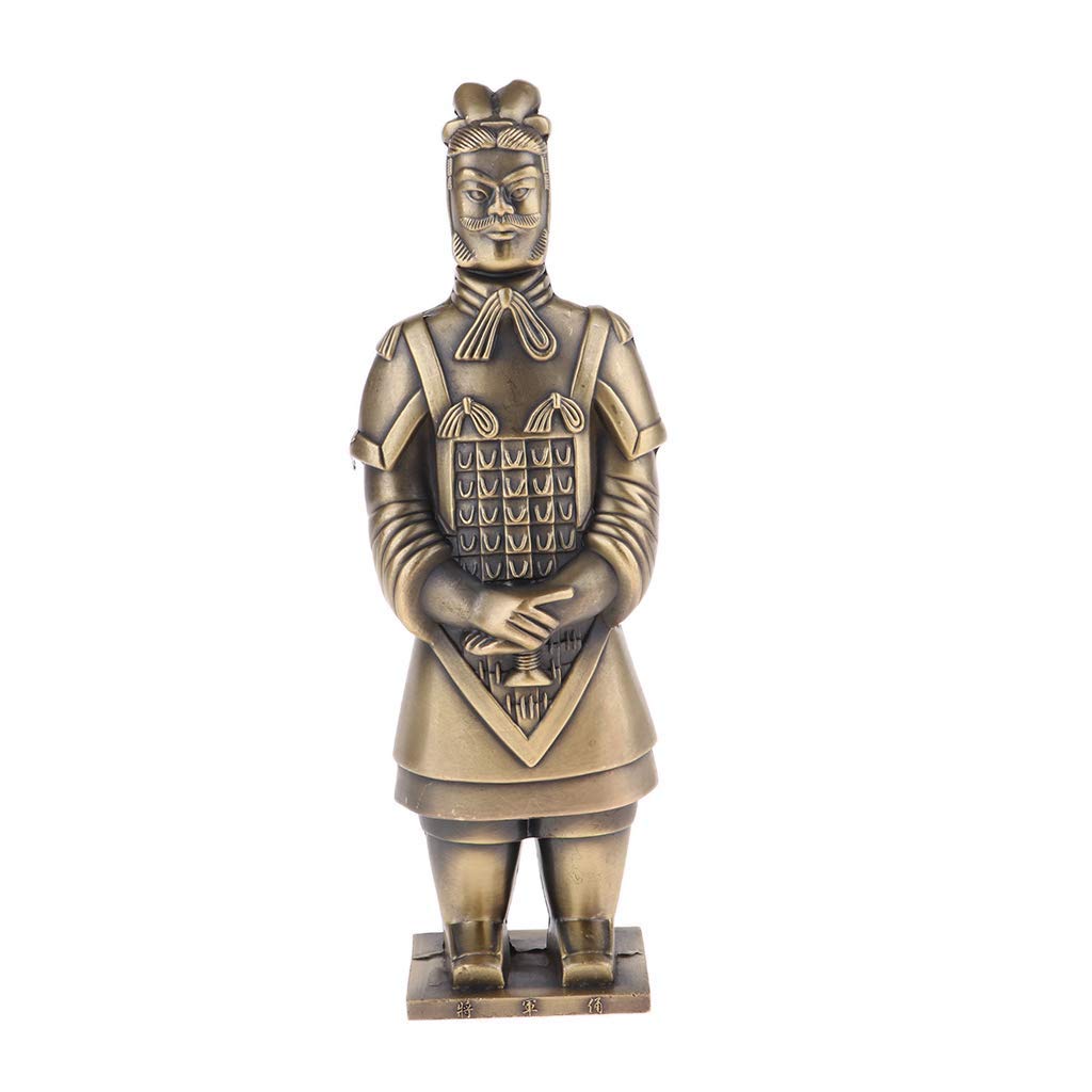 Tubayia Metal Chinese Terracotta Warrior Figure Sculpture Craft For Table Decoration