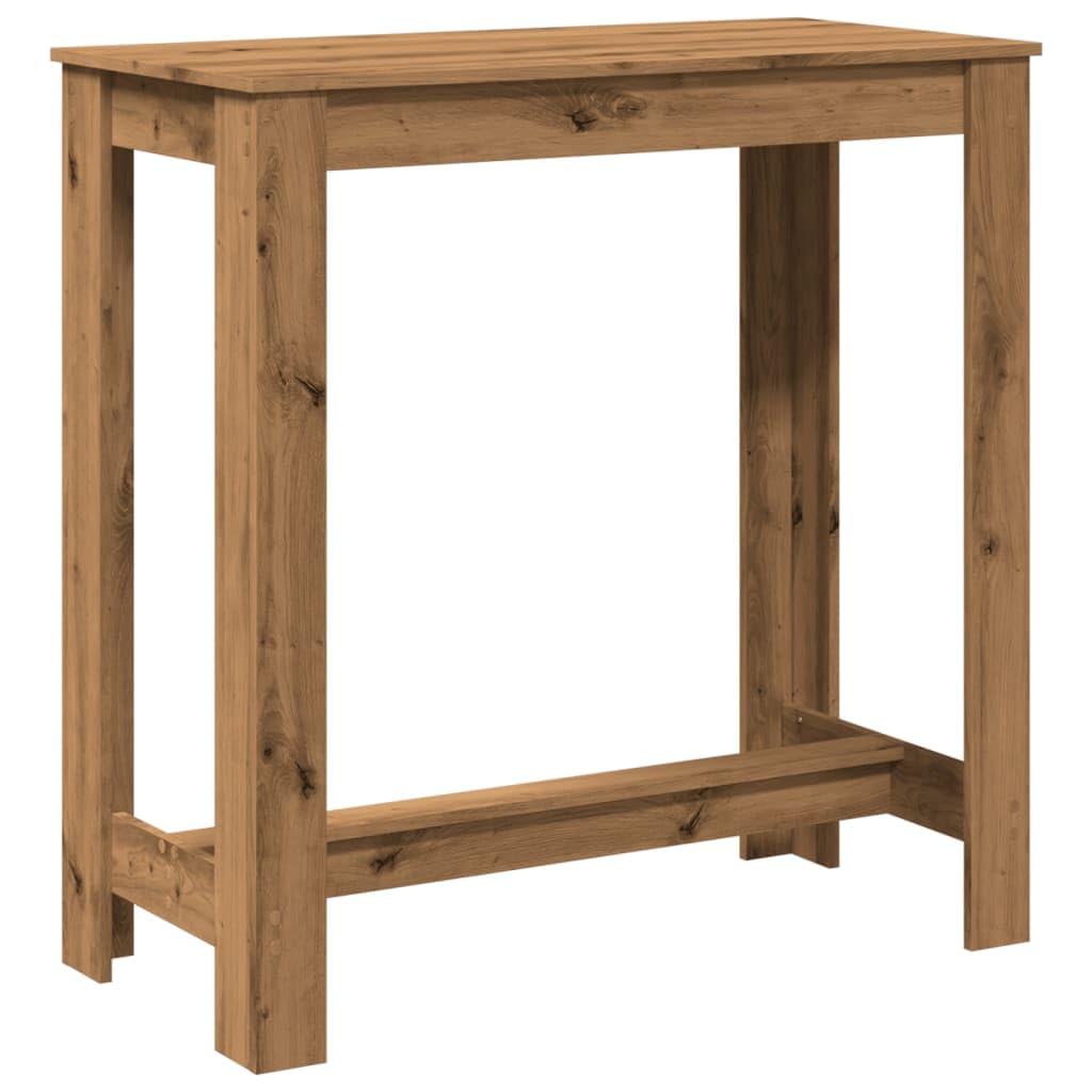 LAPOOH Mesa Alta Bar Madera ingeniería Roble artisian 102x50x103,5 cm, Mesa Terraza, Mesa Exterior, Mesa Jardin, Mesas De Terraza Y Jardín854417