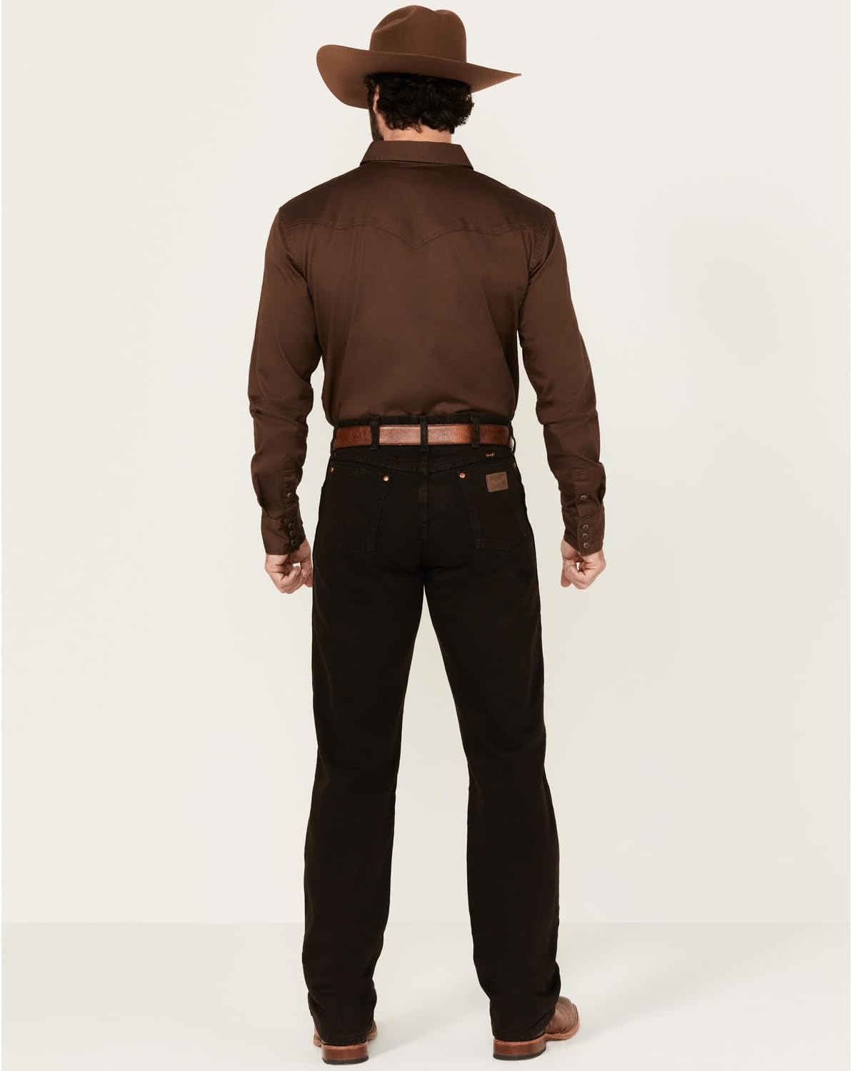 Wrangler Men's 13MWZ Cowboy Cut Original Fit Jeans 34W x 32L Black Chocolate