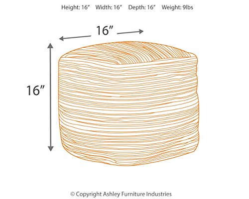 Signature-Design-by-Ashley-Absalom-Hemp-Pouf-16-x-16-Inches-Multicolored Signature Design by Ashley Absalom Hemp Pouf 16 x 16 Inches Multicolored