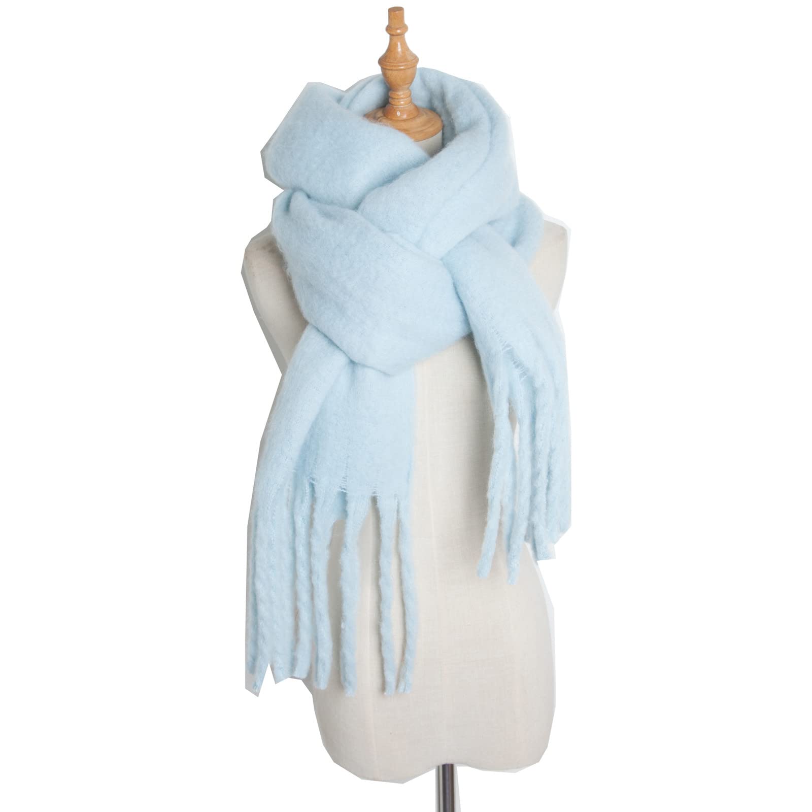 Winter Soft Scarfs for Women Warm Feel Solid Scarf Long Blanket