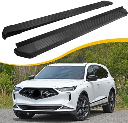 Fixed Side Step Running Boards For 2023-2024 Honda CR-V - 2pc Black Aluminum Set