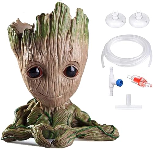 TEEMO Decoración de burbujas para acuario. Decoración decorativa para pecera en forma de corazón de árbol. Gran idea de regalo