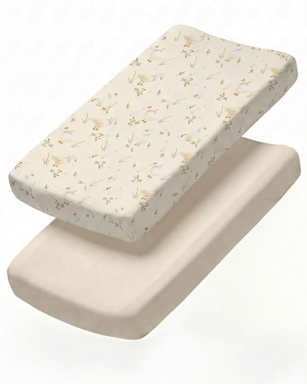 Changing Pad Cover - Pack of 2 Diaper Change Table Sheets - 32x16in, Goose