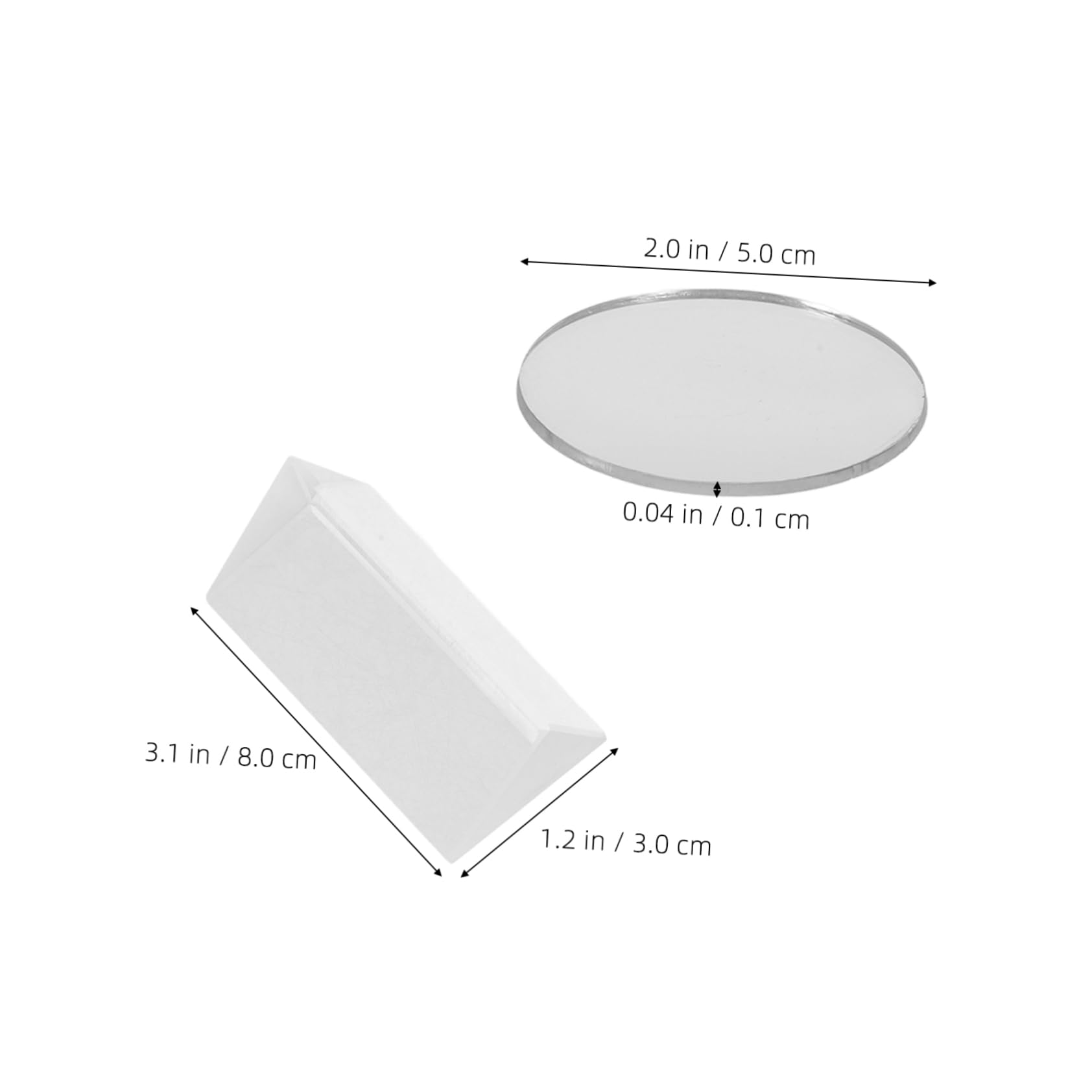 Garneck Complete 6-Piece Lens Set Physics Science Optics Kit for Optical Experiment Photography