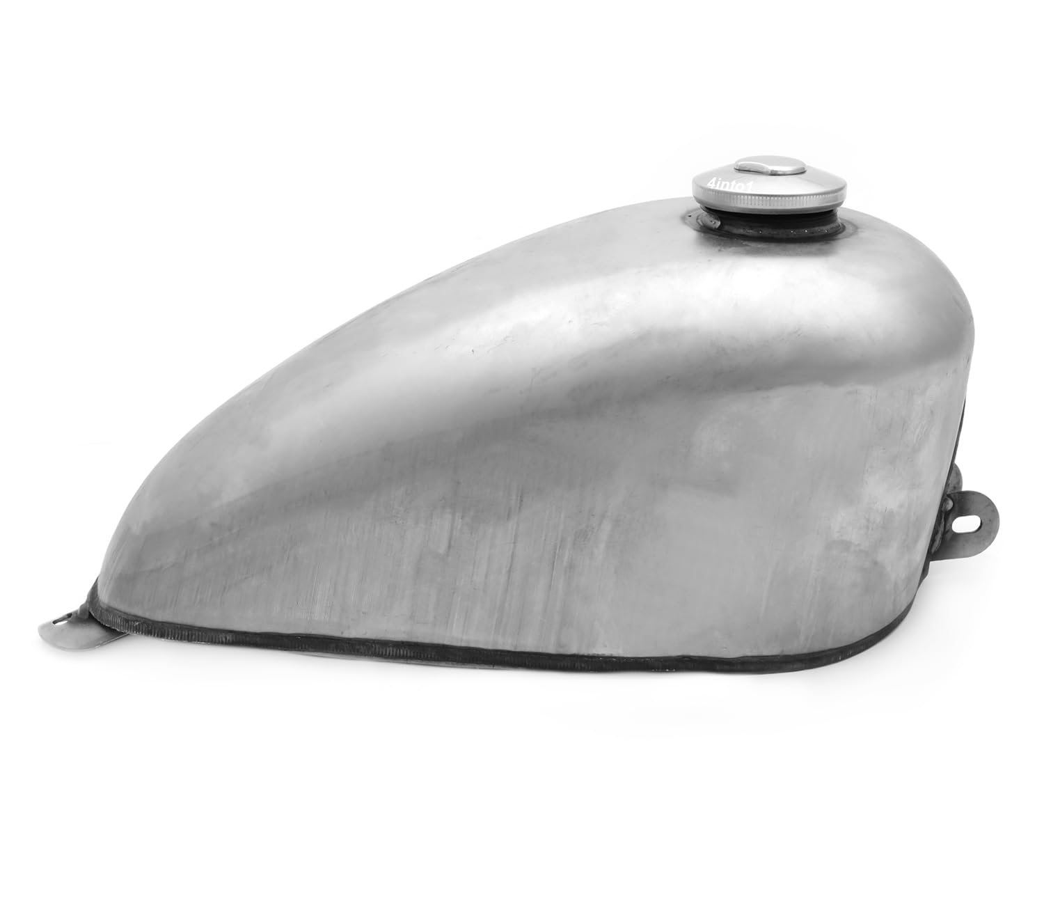 The Pup Bobber Style Gas Tank - Raw Steel - Motorcycle Gas / Fuel