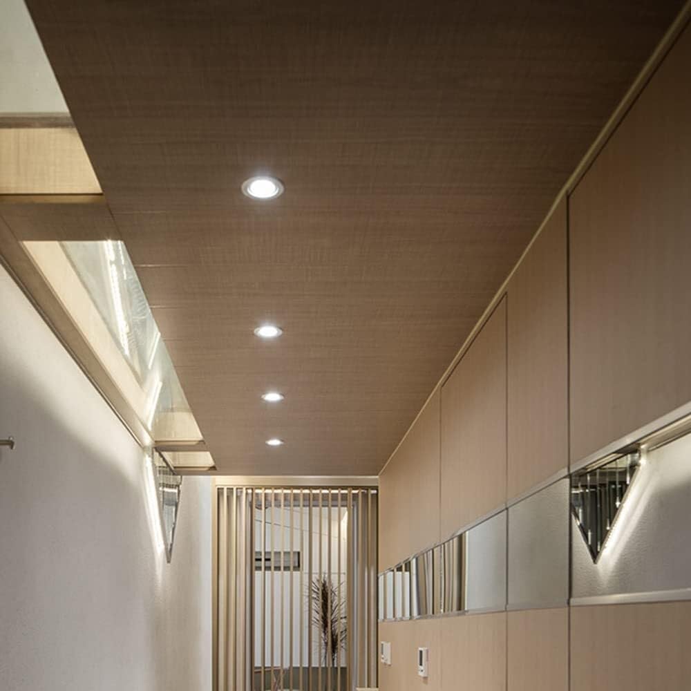 Set di faretti LED rotondi da incasso da soffitto da 22,5-15,2 cm, 5 W, 7 W, 9 W, 12 W, 20 W, luce a disco retrofit, montaggio nascosto, 12 W, luce neutra
