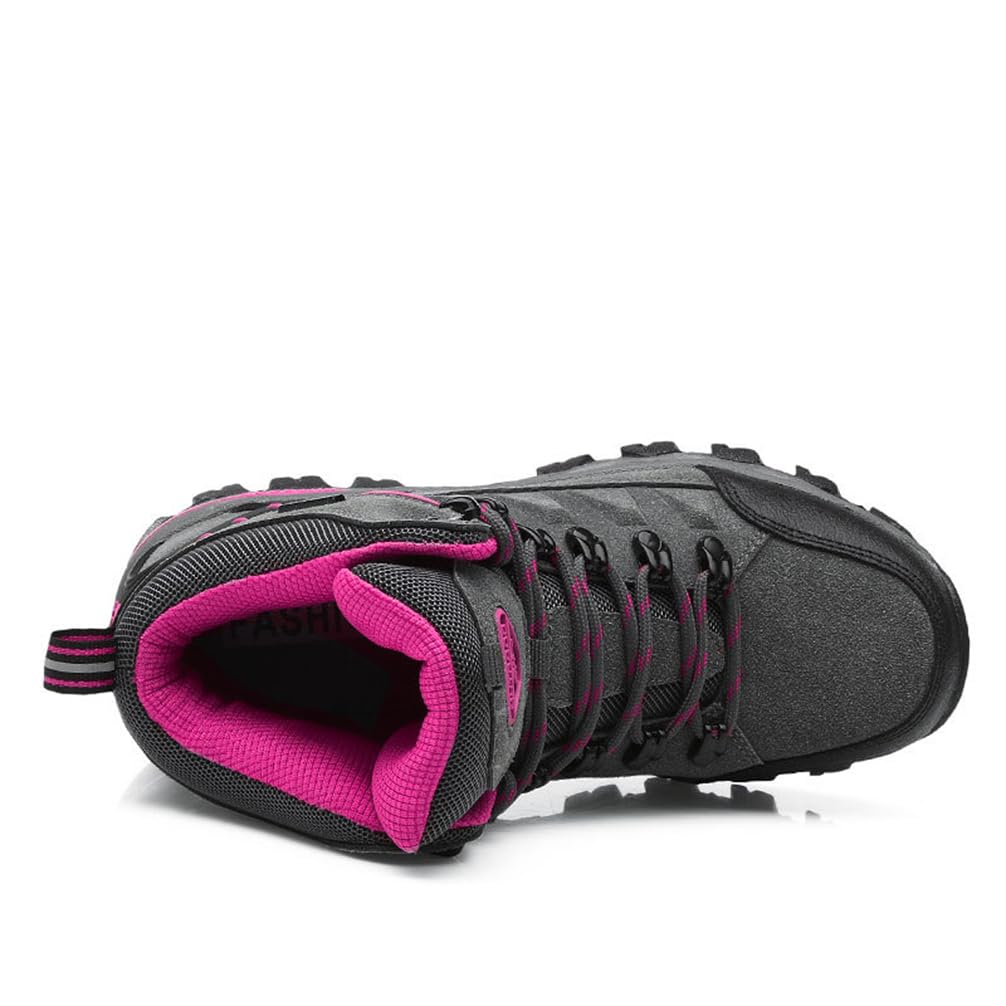 Pareja Botas de montañismo con Cordones Antideslizante al Aire Libre de los Hombres Deportes Cross-Country Zapatos de montaña de Las Mujeres Zapatos de Senderismo Transpirable