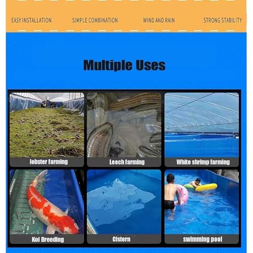 Estanque de lona para acuario plegable e independiente de interior con válvula 7