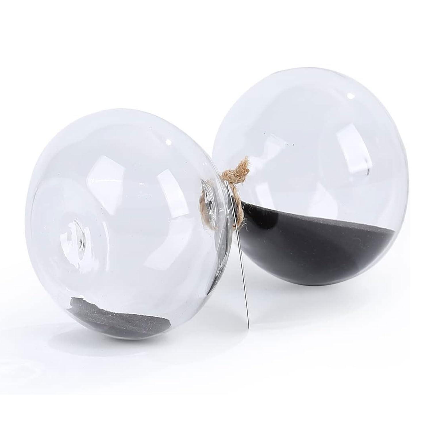 Clessidra Mascagni 30 Minuti In Vetro Con Supporto Metallico - Altezza 19 Cm - Design Italiano - 5