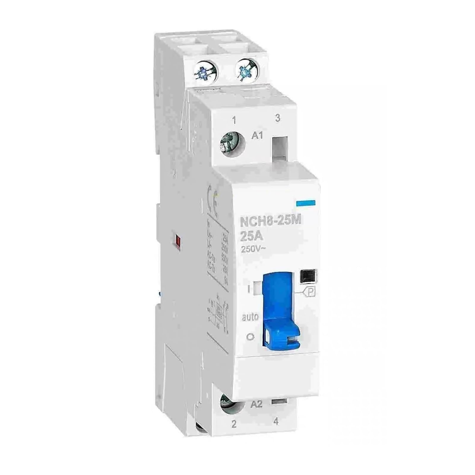 NCH8-M Modulares Schütz mit manueller Bedienung 16A-63A NCH8-16M 20M 25M 32M 40M 63M AC 24V 110V 230V 20A 25A 40A 63A NCH8 Haushalt Wechselstrom Elektrisch Schaltschütz(NCH8-40M,4NO,220V)