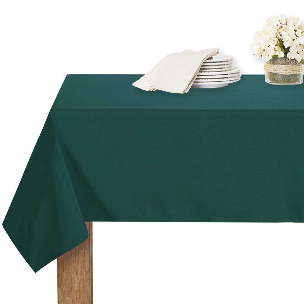 RYB HOME Spillproof Tablecloth Waterproof - Rectangular Table Linen Stain Scratch Resistant Polyester Fabric Tabletop Deco...
