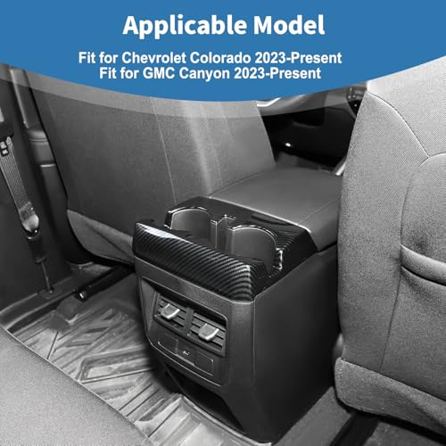 Cubierta de Panel Portavasos Trasero para Chevrolet Colorado 2023-2024 miniatura 3