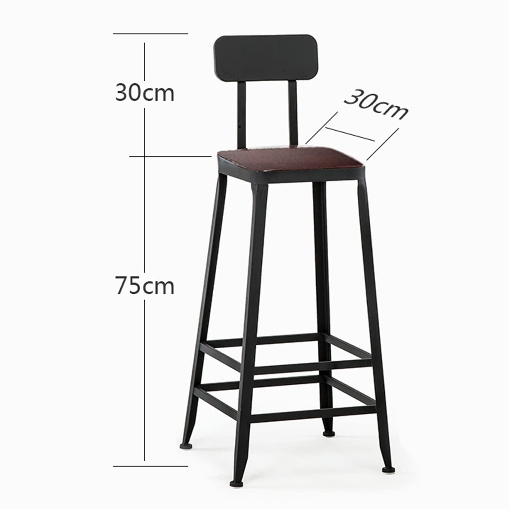 インダストリアルスタイル バースツール 2脚セット Amazon
