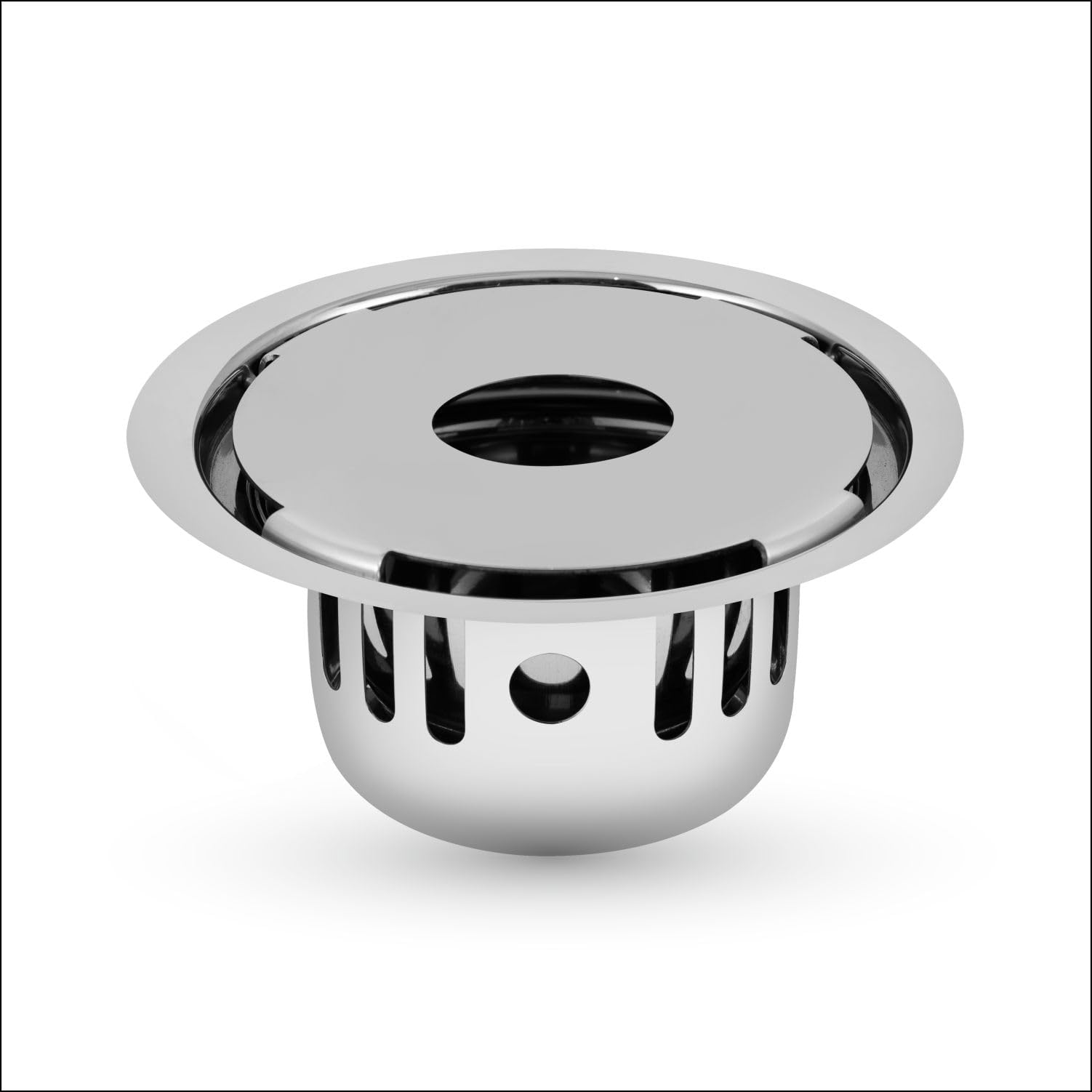 Round German Floor Drain Cockroach Trap with Pipe Hole 5 Inch Stainless Steel 304 Grade Waste Water Drainer in Bathtub Washbasin Sink Toilet & Kitchen (Round German Drain Gypsy Silver)-image-7