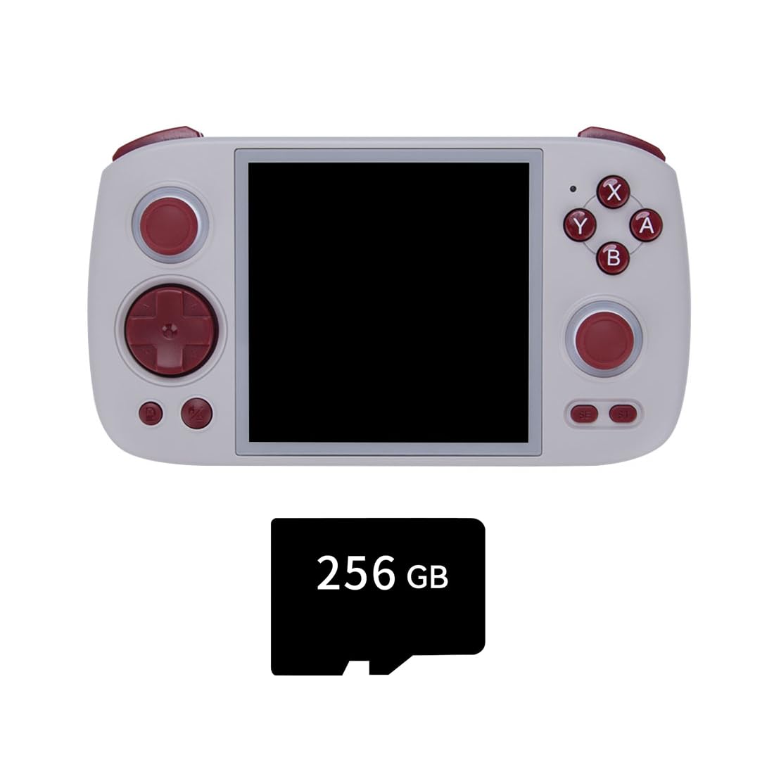 Console di gioco portatile RG Cube Scheda 256G con 8000+Giochi,, Schermo IPS da 4,9 pollici Android Arcade Unisoc T820 Processore Console di gioco arcade, 8+128G Lettore di videogiochi