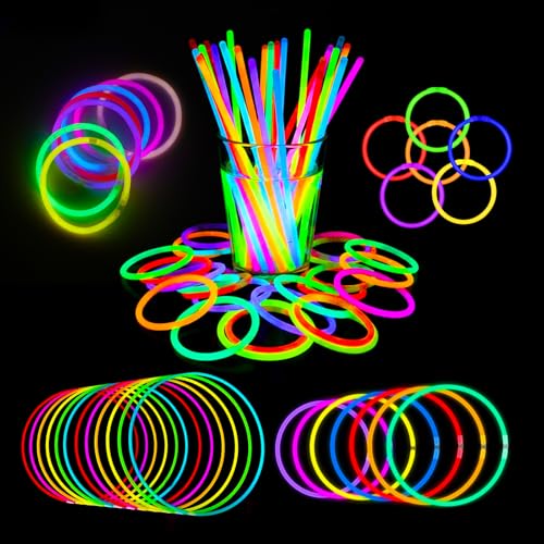 Knicklichter Party-Set für Kinder – 100 Leuchtstäbe mit 100...