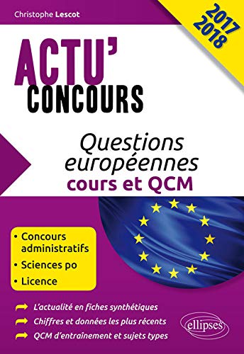 Questions Européennes Cours et QCM Actu'Concours 2017 2018 Livre eBook France