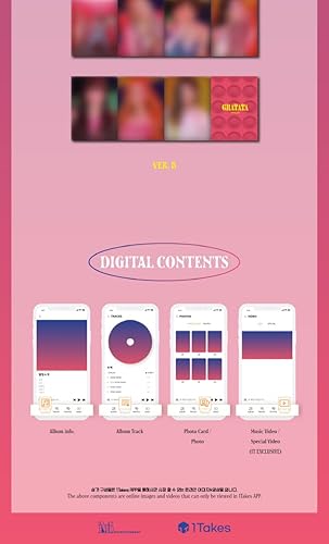 Miniatura 4 de DREAMUS Lapillus GIRL's ROUND Part.1 Plataforma A-BLUE Version Tarjetero+1p PVC PhotoCard Álbum+2p Autógrafo Mensaje PhotoCard+Folleto de