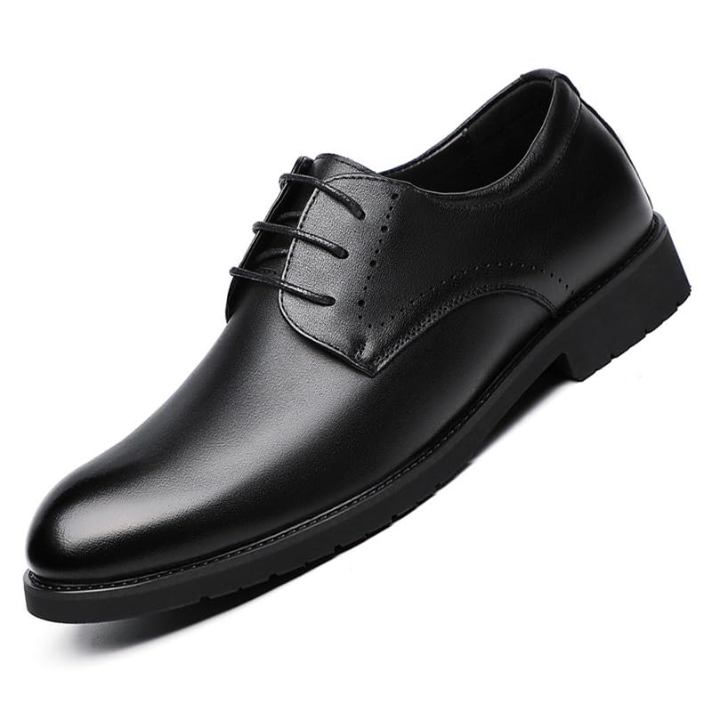 Mens Oxfords Shoes Slip-ons Business Wingtip Lace Up Dress Shoes Work Vintage High Gloss Dress Shoes