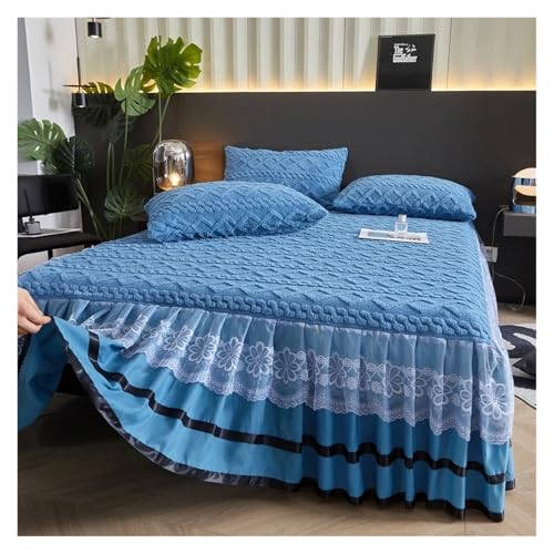 Falda de cama de encaje para un dormitorio cálido y acogedor en invierno 4