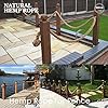 Natural Hemp Rope (1 in X 50 Ft) Twisted Manila Rope Thick Jute Rope ...