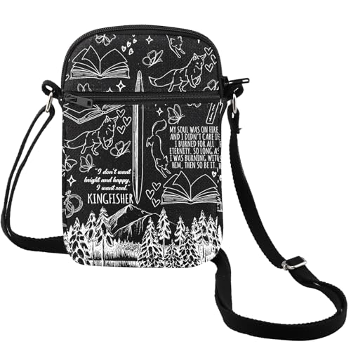 MEIKIUP Fantasy Novel Inspired Crossbody Bag Little Osha Shoulder Bag Fantasy Bookish Merch Fantasy Novel Romantasy Gift