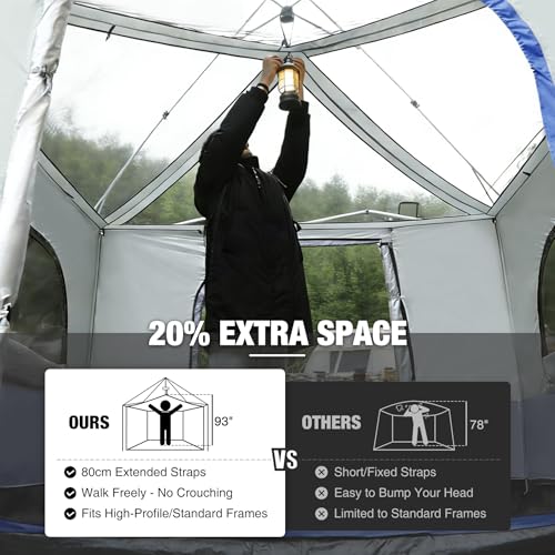 Tienda de campaña canopy REDCAMP para 4-6 personas 10x10 miniatura 5