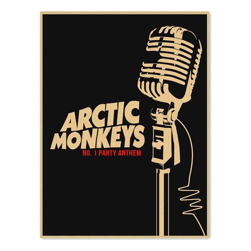 Arctic Monkeys Music Album Cover Posters Aesthetic Canvas Wall Art Print Poster for Bathroom Bedroom Decor Fans Gift No Frame 12X16inchs