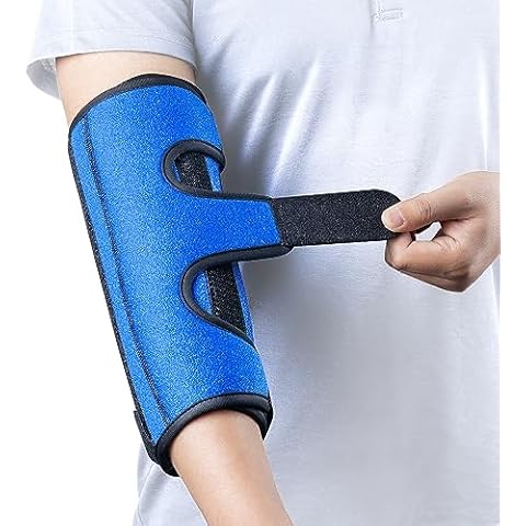 Cubital Tunnel Elbow Splint, Ulnar Nerve Night Brace, for Women & Men, Arm Elbow Splint Support for Left and Right, Built-in 3 Support Plates -S/M Cover