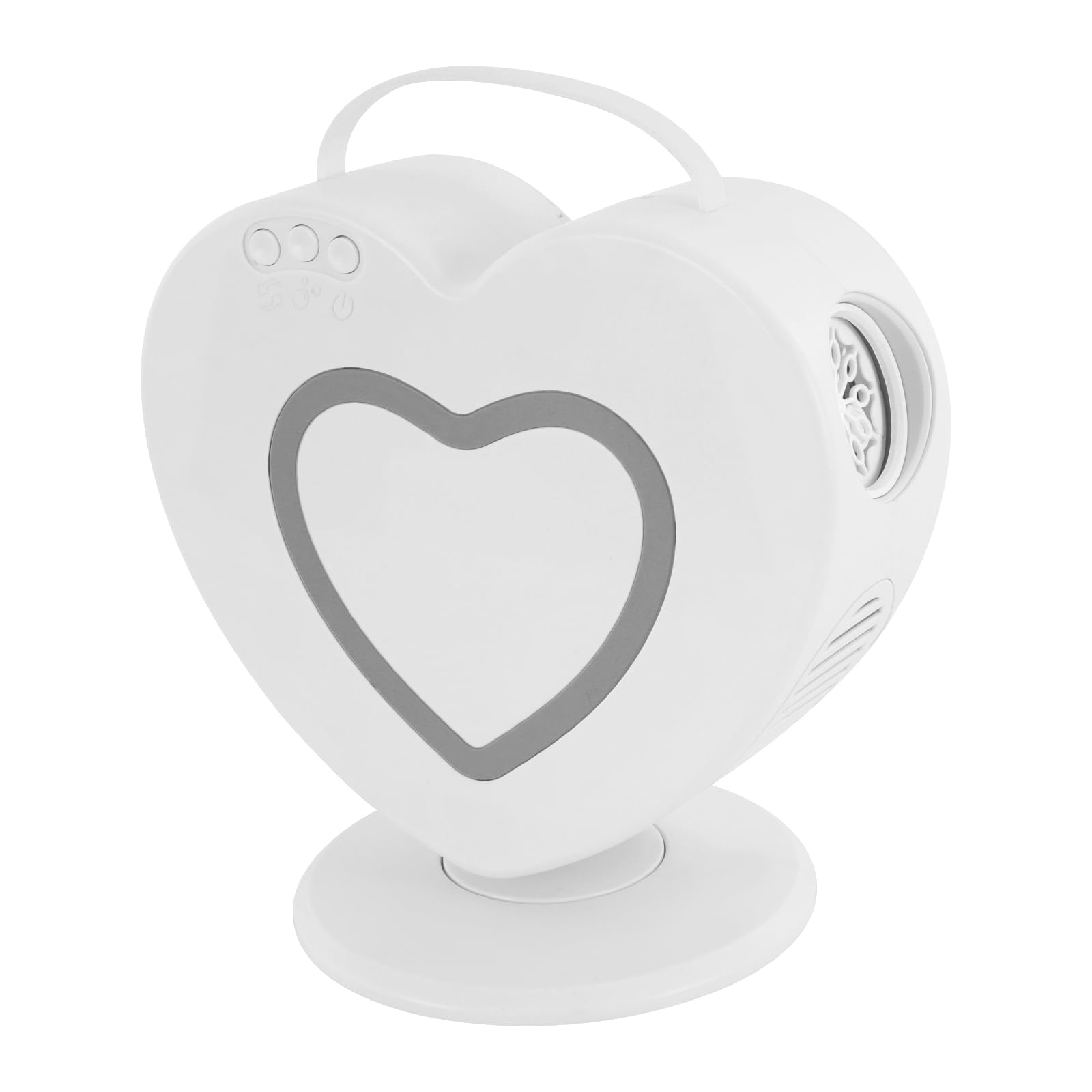 Macchina per bolle di sapone a forma di cuore, macchina automatica per bolle di sapone con rotazione di 360°, capacità 500 ml, macchina per bolle per compleanno, festa, matrimonio