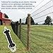 Nuhikap 10 PCS Gate Handle Electric Fence Handles for Electric Fence, Insulated Spring Tension, Replacement Accessories for Fencing, for Pasture Gates