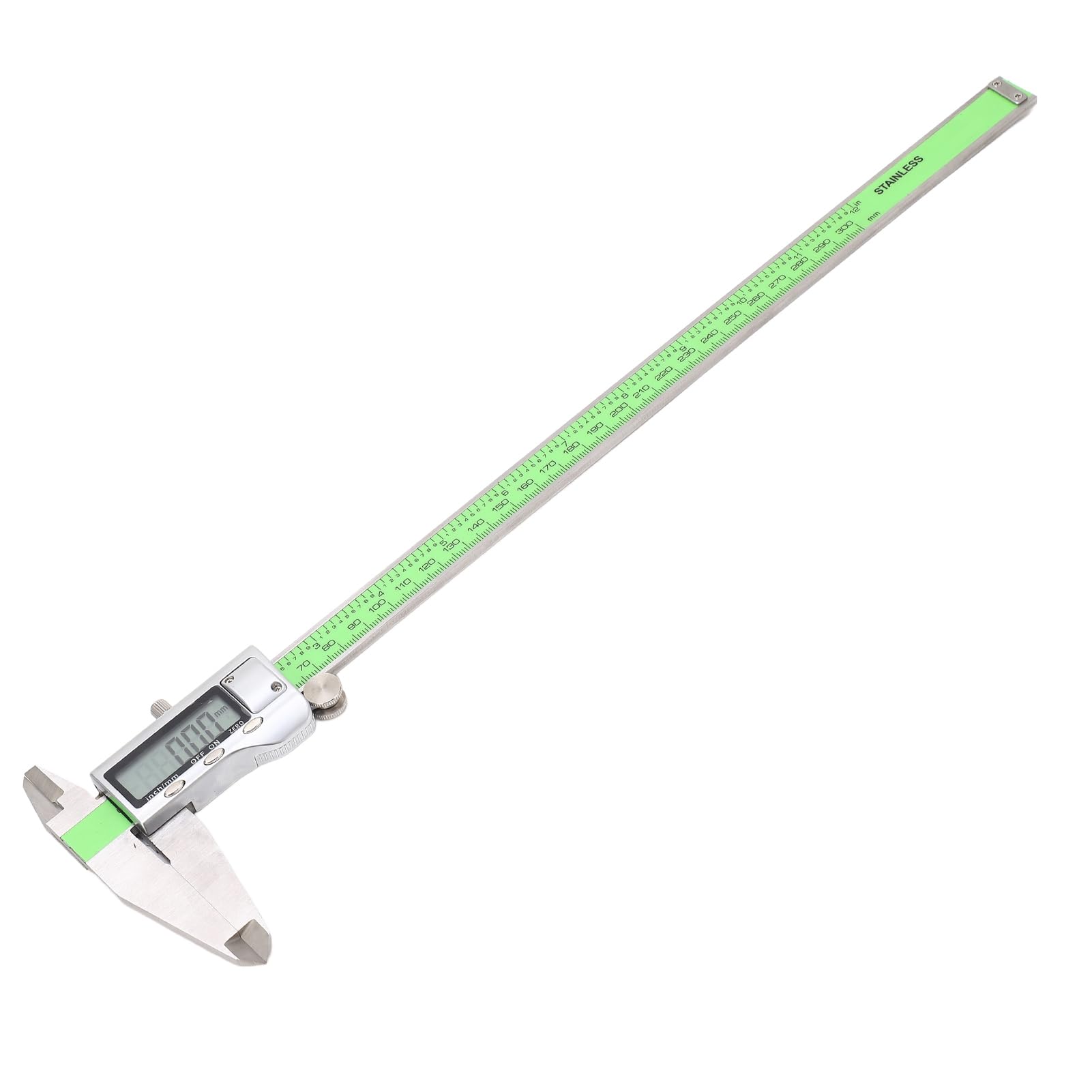 Calibro Digitale 300mm, Calibro a Corsoio con Schermo LCD, Micrometro Elettronico in Acciaio Inossidabile per Misurazioni Precise di Lunghezza, Strumento di Misura Digitale da 300 mm