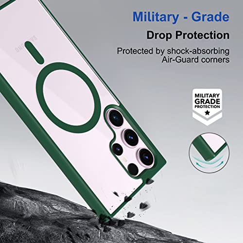 Image of Zapcase Back Case Cover for Samsung Galaxy S26 Ultra 5G | Compatible for Samsung Galaxy S26 Ultra 5G Back Cover | Scratch-Resistant Back Cover | Forest Green