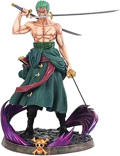 Simmpu Roronoa Zoro Figure 22cm Onepiece Character Anime Action Figures PVC Anime Zoro Figurine Ornaments Toys Model Doll Statues Collection Car Decoration Gift for Fan