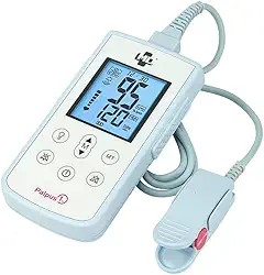 Oxímetro de Pulso MD SA120 Portátil com Alarme, Memória e Conexão com PC