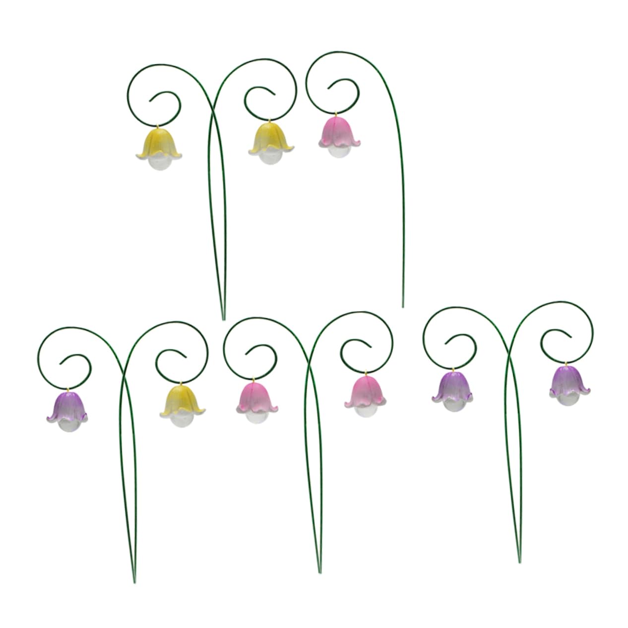 TOYANDONA 36stücke Blumenstecker Aus Resin Dekorative Gartenornamente Für Blumenbeete Und Rasen Garten- Mit Realistischen Details Und Stabiler Metallspitze Für Garten Innenhof Und