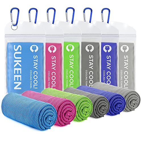 Sukeen Cooling Towels(40"x12") for Neck & Head, Soft Breathable Chilly Towel for Yoga, Golf, Gym, Camping, Running, Workout & More Activities - image 1