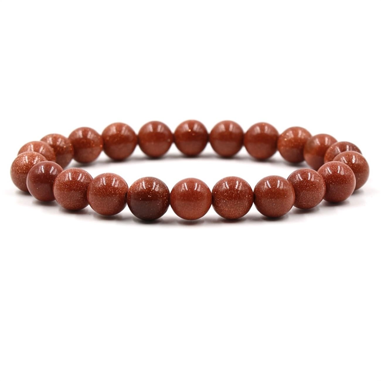 Schmuckarmband 10 mm Naturstein für Sie und Ihn, Surferarmband Pärchen, Geschenk für Damen und Herren – 19 cm Haushaltsarmaturen