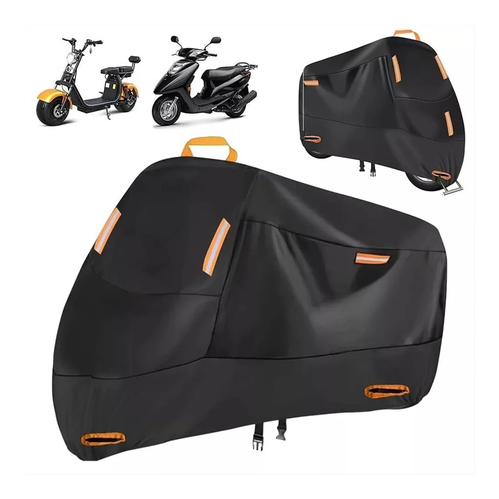 Cubierta De Piezas Accesorios Motocicleta L XXL con Correas Delanteras Y Traseras Ajuste Seguro En Cualquier Clima Protección Al Aire Libre A Prueba Polvo Motocicleta Aire Libre Temporada Cubierta