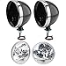 Speedway 7 Inch Fluted Headlight w/Clear Turn Signal, Black