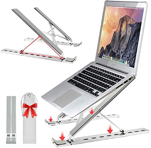 Laptop Ständer, Computerhalterung, tragbarer Faltbarer Laptophalter, Ergonomisch Notebook Ständer, Verstellbarer Leichter Notebook Halter