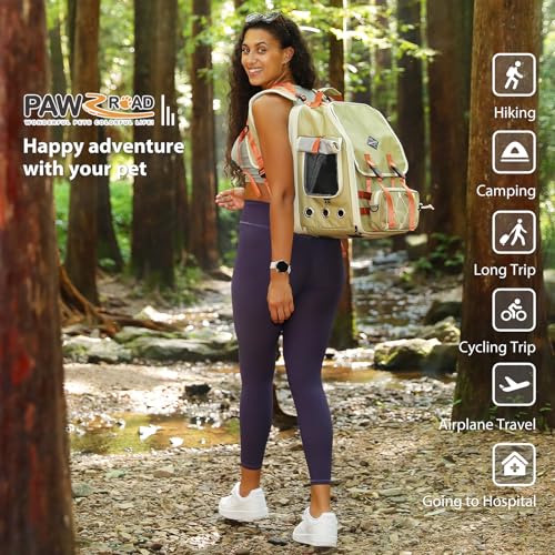 PAWZ-Road-Expandable-Cat-Carrier-with-Detachable-Treat-Pouch-Cat-Backpack-for-Large-Cats-Pet-Carrier-Backpack-for-Small-Dogs-Travel-Hiking-Camping - Cucciolini Doodles   PAWZ-Road-Expandable-Cat-Carrier-with-Detachable-Treat-Pouch-Cat-Backpack-for-Large-Cats-Pet-Carrier-Backpack-for-Small-Dogs-Travel-Hiking-Camping