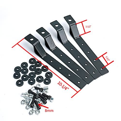 Amofacio 2Pcs Black Motorcycle Hard Trunk Saddle Bags Saddlebags With Mounting Bracket Kit Replacement Compatible With Bikes And Cruisers New #TOP4