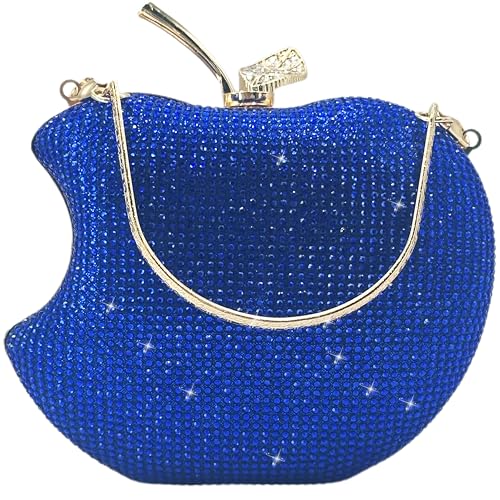 Image of pearl&she Sparkly Apple Rhinestone Handbags Diamond Women Evening Bags Bling Minaudiere Clutch Crystal Purses For Party.