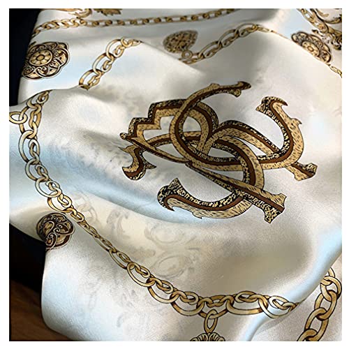 Beautiful Fashionable Attractive Small Square 100% Pure Mulberry Silk Scarf for Women Neckerchief Headscarf 21" x 21" (Coffee)4