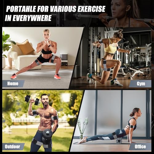 Image of Booty Bands, Blood Flow Restriction Bands for Women /Men, Adjustable BFR Training Bands for Glutes & Hip Building, Occlusion Resistance Bands