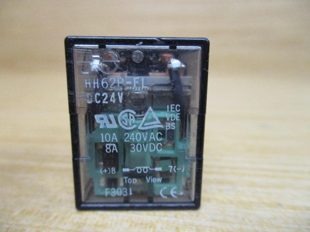 FUJI ELECTRIC HH62P-FL DC24V 10AMP, 240VAC, 24VDC, 8PIN, Coil, Relay